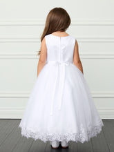Amara Floral Tulle Dress – Communion, Flower Girl & Special Occasion